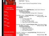 Soccer Team College Recruiting Brochure Template softball Profile Sample Emily Weber Team Nebraska