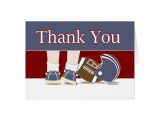 Soccer Thank You Card Template Football Thank You Card Template Zazzle Com