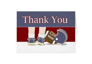 Soccer Thank You Card Template Football Thank You Card Template Zazzle Com