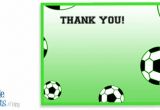 Soccer Thank You Card Template Printable soccer Thank You Notes Printable Treats Com