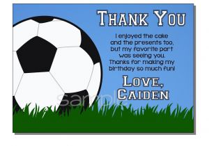 Soccer Thank You Card Template soccer Thank You Card Template Best Templates Ideas