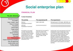 Social Enterprise Business Plan Template social Enterprise Plan Financial Plan