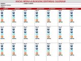 Social Media Editorial Calendar Template Excel Editorial social Media Calendar Template Evans social Media