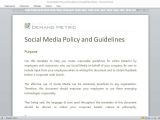 Social Media Guidelines Template Template social Media Policy Template