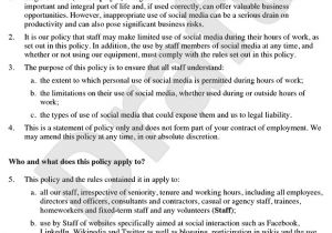 Social Media Policy Template for Schools social Media Policy Template for Schools Gallery