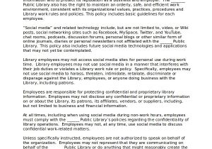 Social Media Policy Template for Schools social Media Policy Template for Schools Gallery