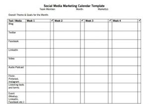 Social Media Publishing Calendar Template social Media Calendar Template Cyberuse