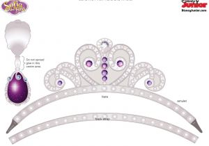 Sofia the First Crown Template Disney Princess Crown Printable