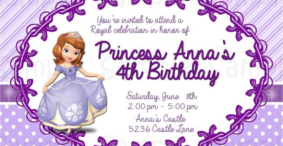 Sofia the First Free Invitation Templates 8 Best Images Of Free Printable Princess sofia Invitations