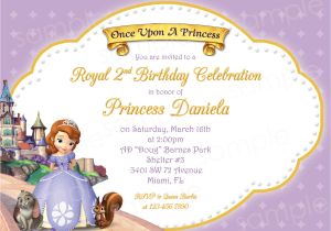 Sofia the First Free Invitation Templates Princess sofia Birthday Invitations Ideas Bagvania Free