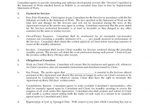 Software Consulting Contract Template software Consulting Agreement Legal forms and Business