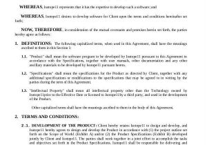 Software Developer Employment Contract Template 49 Contract Agreement formats Word Pdf