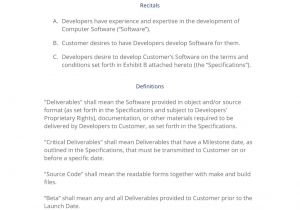 Software Developer Employment Contract Template software Development Contract 3 Easy Steps
