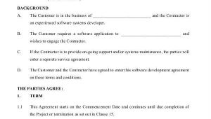 Software Development Contract Template Free 10 Printable Development Contract Samples Templates In