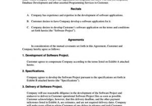 Software Development Contract Template Free software Development Contract Template Free
