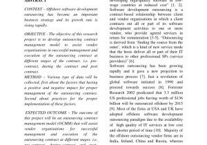 Software Development Outsourcing Contract Template Pdf Outsourcing Contract Management Model Ocmm