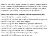 Software Engineer Resume Headline top 8 Computer software Engineer Resume Samples