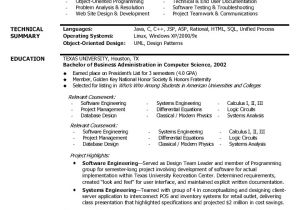 Software Engineer Resume Layout 5 software Engineering Resume Template Professional