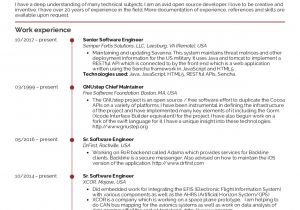 Software Engineer Resume Layout Resume Examples by Real People Senior software Engineer