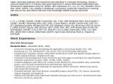 Software Engineer Resume .net Sample Resume Of Net software Developer C Net software