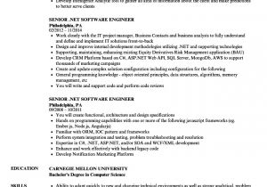 Software Engineer Resume .net Senior Net software Engineer Resume Samples Velvet Jobs