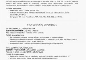 Software Engineer Resume Responsibilities software Engineer Resume Sample