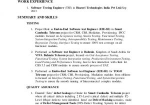 Software Engineer Resume Responsibilities software Testing Engineer 39 S Resume