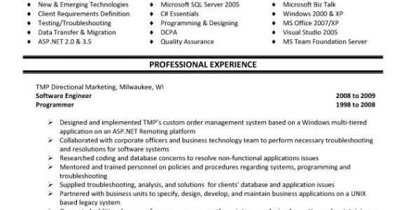 Software Engineer Resume Template Microsoft Word software Engineer Resume Template Microsoft Word