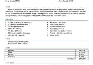 Software Pricing Proposal Template 31 Construction Proposal Template Construction Bid forms