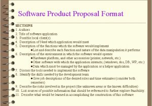 Software Product Proposal Template software Product Proposal Choice Image Project Proposal