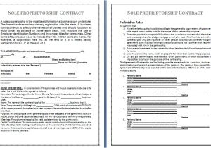 Sole Proprietorship Contract Template Index Of Wp Content Uploads 2015 03