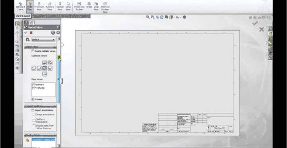 Solidworks Drawing Template Tutorial solidworks 2013 Fundamentals How to Create Drawings and