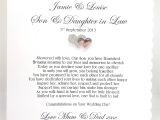 Son and Daughter In Law Anniversary Card Business Wedding Card Verses for Daughter and son In Law