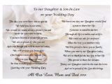 Son and Daughter In Law Wedding Card Verses Poem for A Wedding toast Wedding Ideas