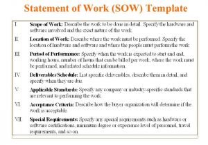 Sow Contract Template 5 Free Statement Of Work Templates Word Excel Pdf