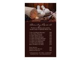 Spa Menu Of Services Template Promotional Spa Menu Of Services Poster Template Zazzle