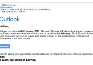 Spam Email Template Beware Of Outlook Com Phishing Scam the Working Mouse