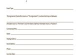 Special event Contract Template 15 event Contract Templates Sample Example format