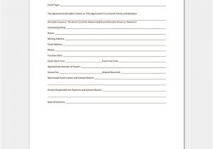 Special event Contract Template event Contract Template 19 Samples Examples In Word