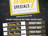 Specials Flyer Template Weekly Special Flyer Design Template In Psd Word