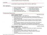 Speech therapy Contract Template Speech Language Pathologist Resume Examples Created by
