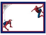 Spoderman Template Spiderman Free Printable Invitation Templates