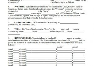 Spokesperson Contract Template Sample Commercial Lease Agreement 9 Example format