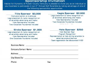 Sponsor Flyer Templates Hfh Golf Scramble Sponsorship Flyer 2013 somerset