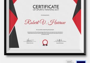 Sports Certificates Templates Free Download Sports Certificate Template 6 Word Psd format Download