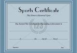 Sports Certificates Templates Free Download Sports Certificate Template Certificate Templates