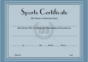 Sports Certificates Templates Free Download Sports Certificate Template Certificate Templates