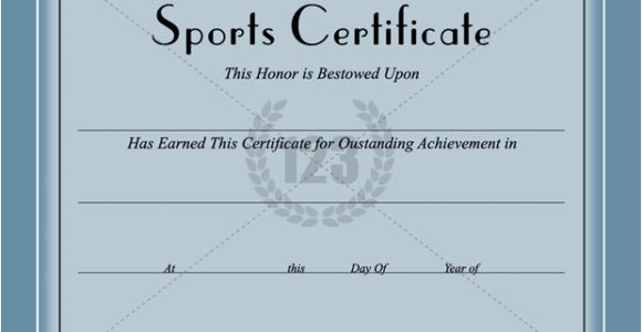 Sports Certificates Templates Free Download Sports Certificate Template Certificate Templates