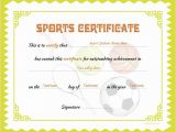 Sports Certificates Templates Free Download Sports Certificate Template for Ms Word Download at Http