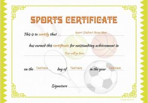 Sports Certificates Templates Free Download Sports Certificate Template for Ms Word Download at Http